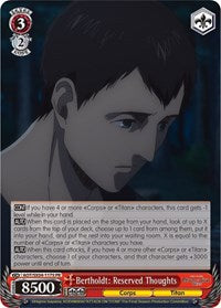 Bertholdt: Reserved Thoughts (Foil) [Attack On Titan: Final Season] | Gear Gaming Fayetteville