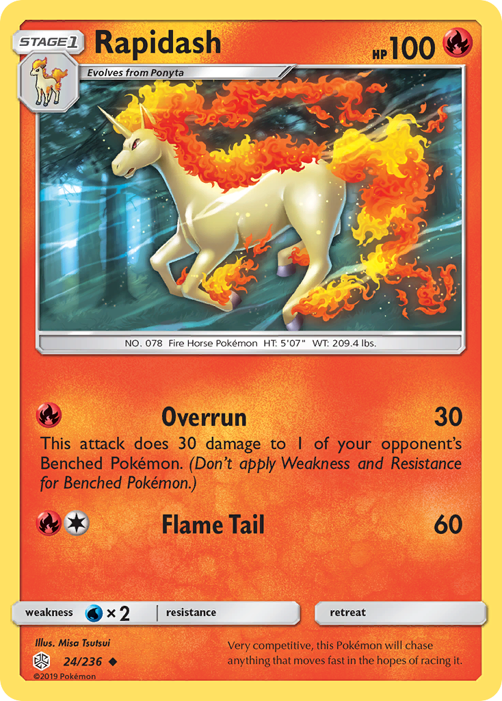 Rapidash (24/236) [Sun & Moon: Cosmic Eclipse] | Gear Gaming Fayetteville