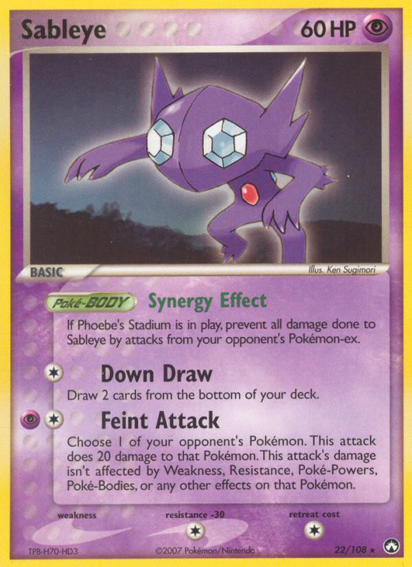 Sableye (22/108) [EX: Power Keepers] | Gear Gaming Fayetteville