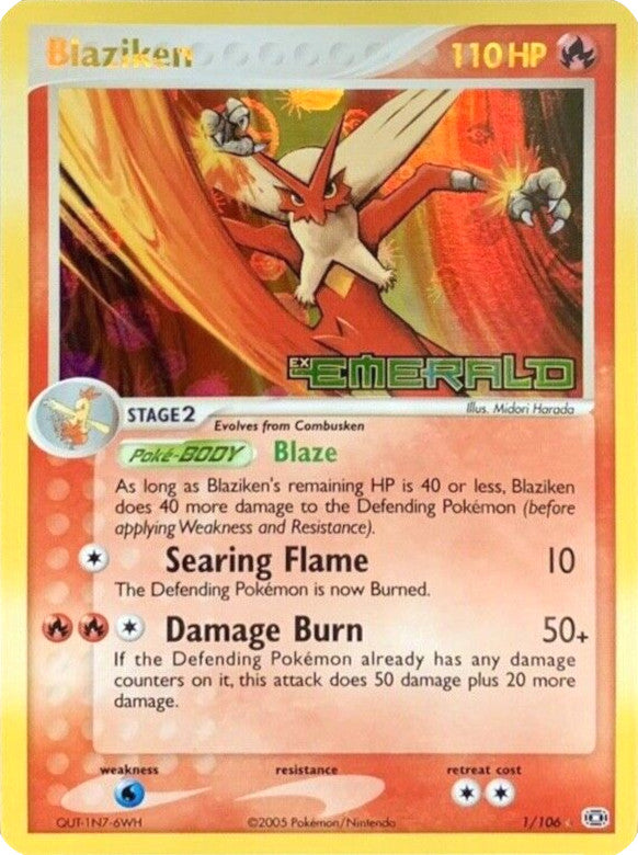 Blaziken (1/106) (Stamped) [EX: Emerald] | Gear Gaming Fayetteville