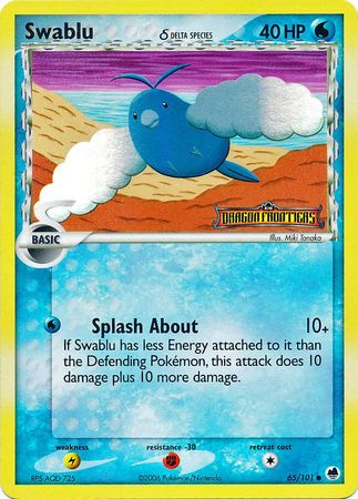 Swablu (65/101) (Delta Species) (Stamped) [EX: Dragon Frontiers] | Gear Gaming Fayetteville