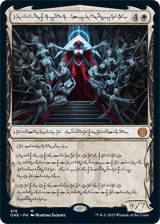 Elesh Norn, Mother of Machines (Phyrexian Step-and-Compleat Foil) [Phyrexia: All Will Be One] | Gear Gaming Fayetteville