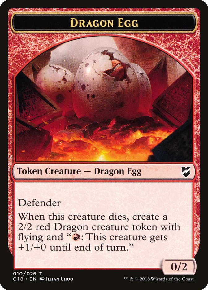 Dragon Egg Token [Commander 2018 Tokens] | Gear Gaming Fayetteville