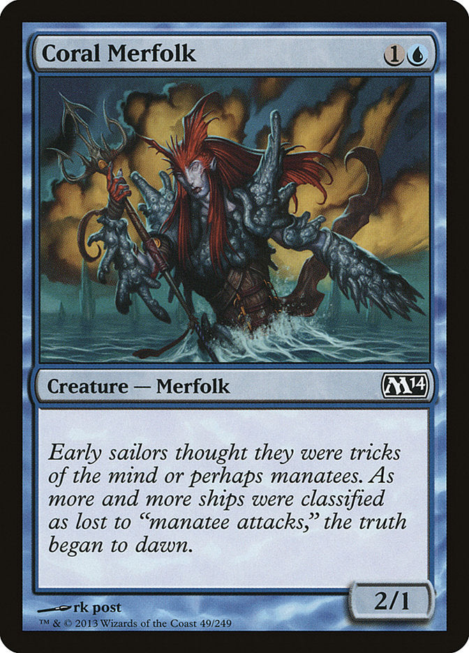 Coral Merfolk [Magic 2014] | Gear Gaming Fayetteville