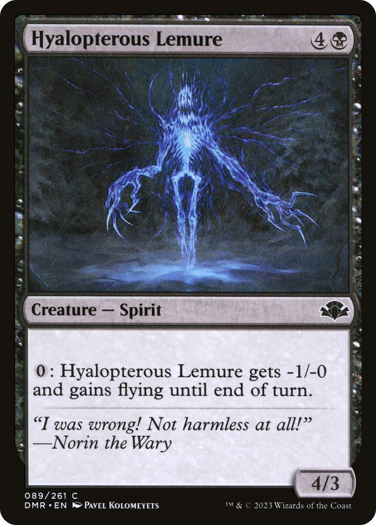 Hyalopterous Lemure [Dominaria Remastered] | Gear Gaming Fayetteville