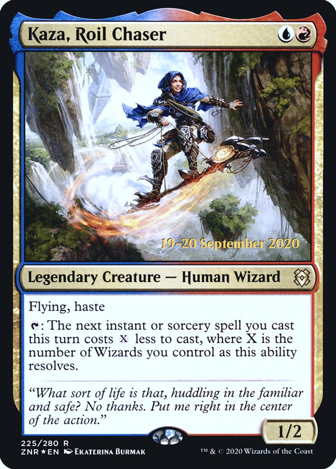 Kaza, Roil Chaser [Zendikar Rising Prerelease Promos] | Gear Gaming Fayetteville