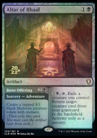 Altar of Bhaal // Bone Offering [Commander Legends: Battle for Baldur's Gate Prerelease Promos] | Gear Gaming Fayetteville