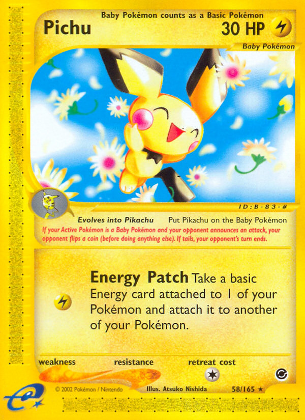 Pichu (58/165) [Expedition: Base Set] | Gear Gaming Fayetteville