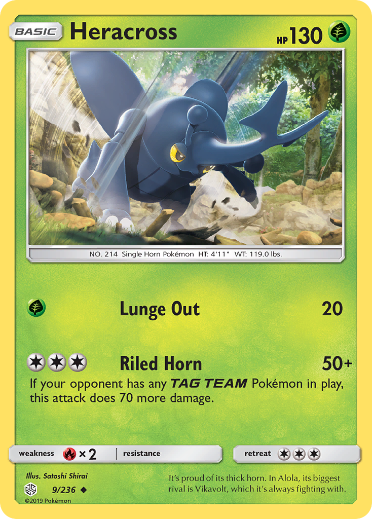 Heracross (9/236) [Sun & Moon: Cosmic Eclipse] | Gear Gaming Fayetteville
