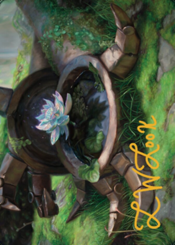 Timeless Lotus Art Card (Gold-Stamped Signature) [Dominaria United Art Series] | Gear Gaming Fayetteville