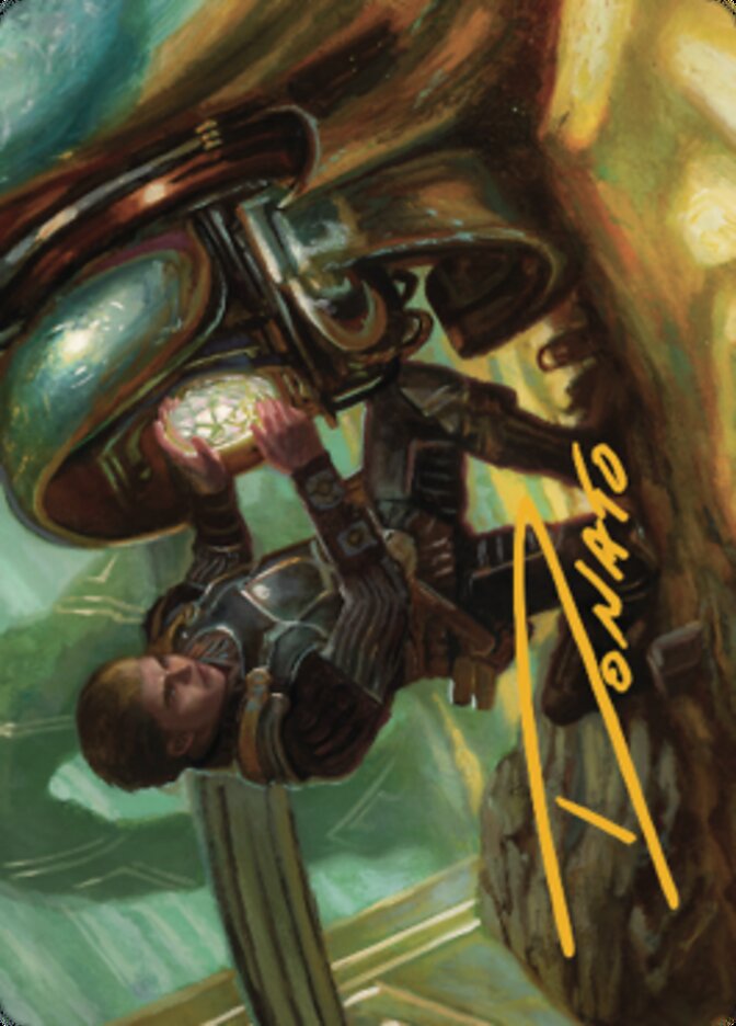 Urza, Powerstone Prodigy Art Card (Gold-Stamped Signature) [The Brothers' War Art Series] | Gear Gaming Fayetteville