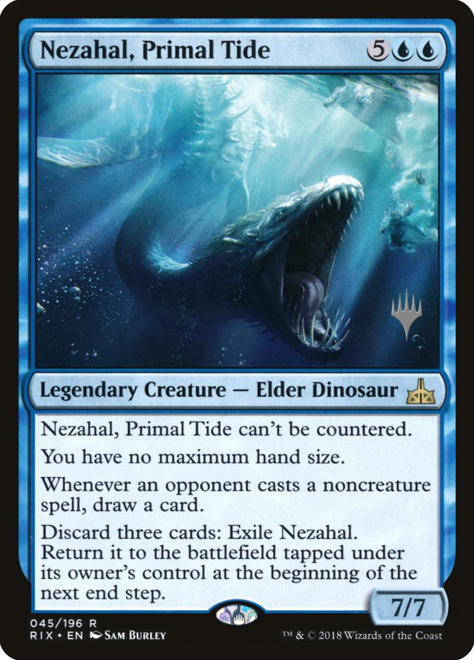 Nezahal, Primal Tide (Promo Pack) [Rivals of Ixalan Promos] | Gear Gaming Fayetteville