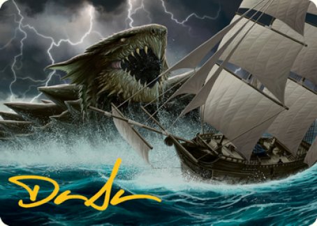 Dragon Turtle Art Card (Gold-Stamped Signature) [Dungeons & Dragons: Adventures in the Forgotten Realms Art Series] | Gear Gaming Fayetteville