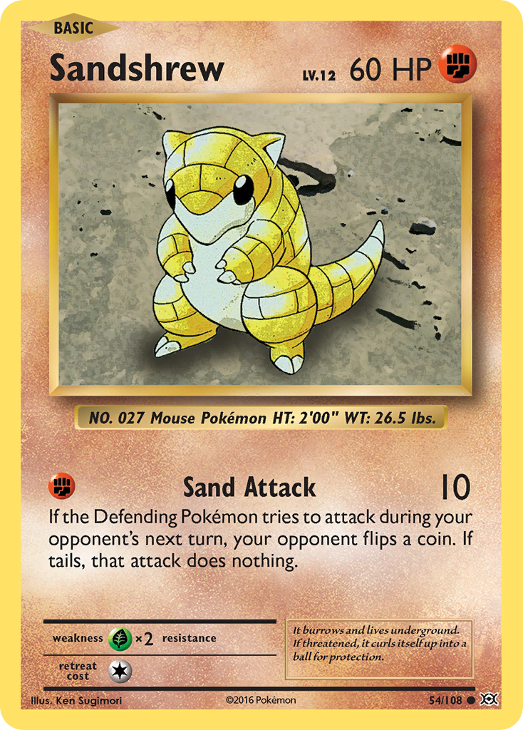 Sandshrew (54/108) [XY: Evolutions] | Gear Gaming Fayetteville