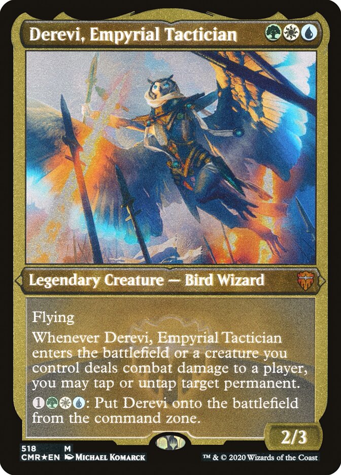 Derevi, Empyrial Tactician (Etched) [Commander Legends] | Gear Gaming Fayetteville