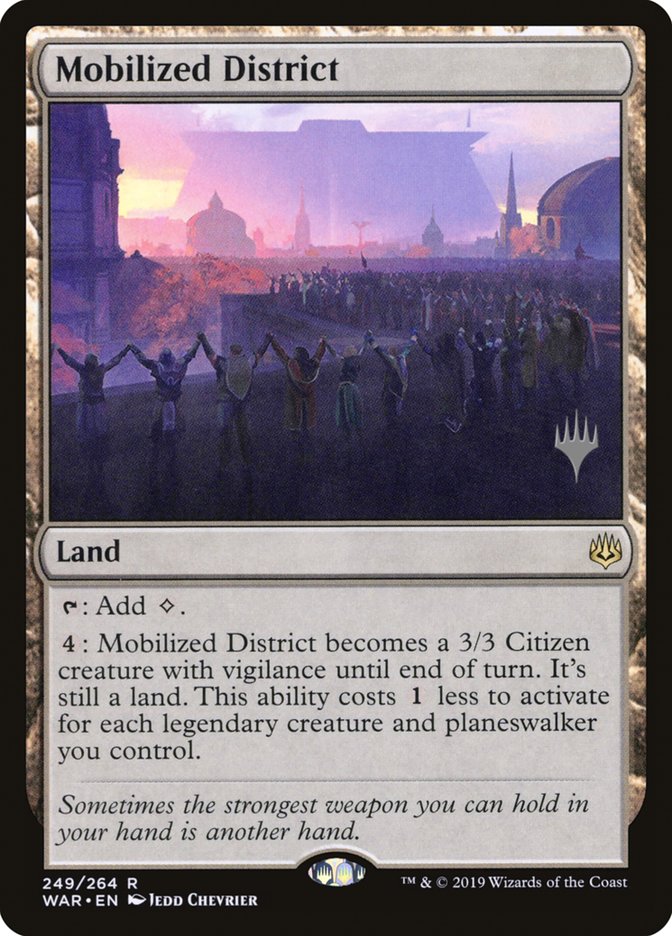 Mobilized District (Promo Pack) [War of the Spark Promos] | Gear Gaming Fayetteville