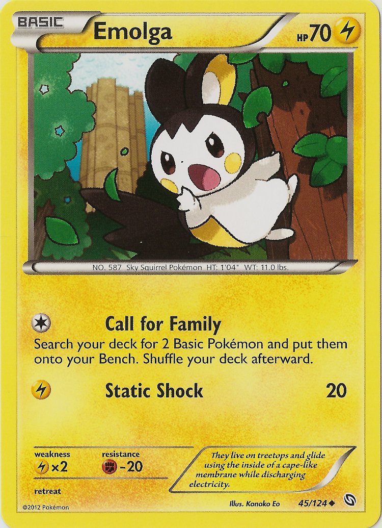 Emolga (45/124) [Black & White: Dragons Exalted] | Gear Gaming Fayetteville