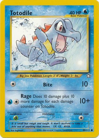 Totodile (80/111) [Neo Genesis Unlimited] | Gear Gaming Fayetteville