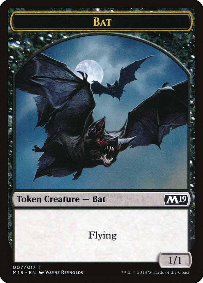 Bat Token [Core Set 2019 Tokens] | Gear Gaming Fayetteville