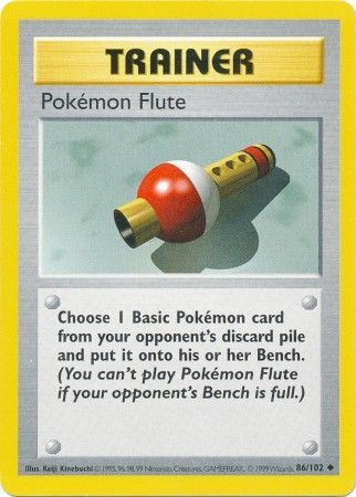 Pokemon Flute (86/102) [Base Set Shadowless Unlimited] | Gear Gaming Fayetteville