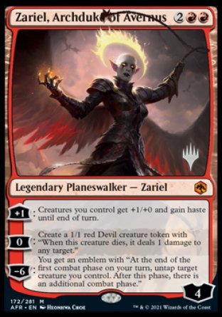 Zariel, Archduke of Avernus (Promo Pack) [Dungeons & Dragons: Adventures in the Forgotten Realms Promos] | Gear Gaming Fayetteville