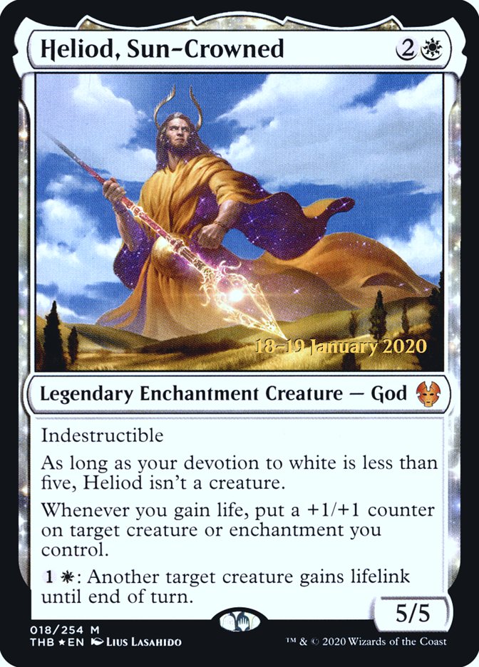 Heliod, Sun-Crowned [Theros Beyond Death Prerelease Promos] | Gear Gaming Fayetteville