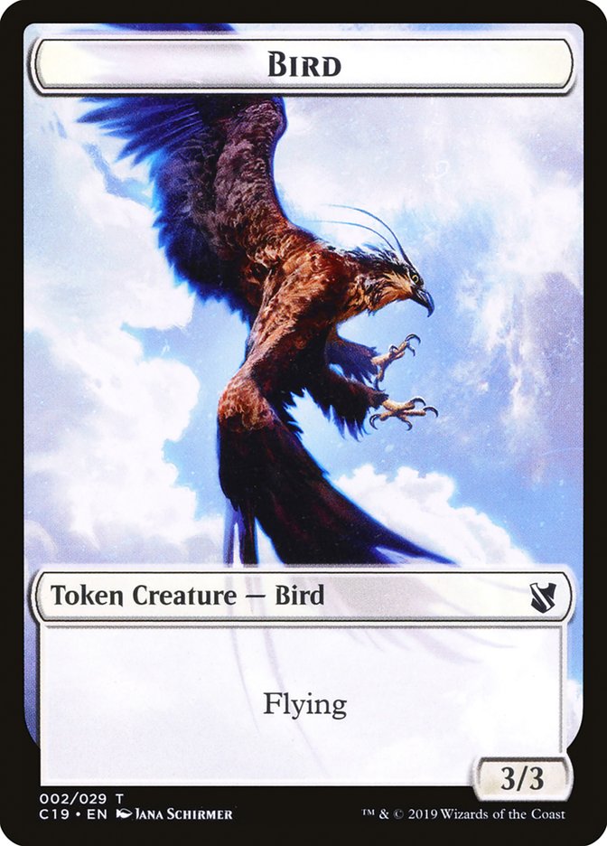 Bird Token (002/029) [Commander 2019 Tokens] | Gear Gaming Fayetteville