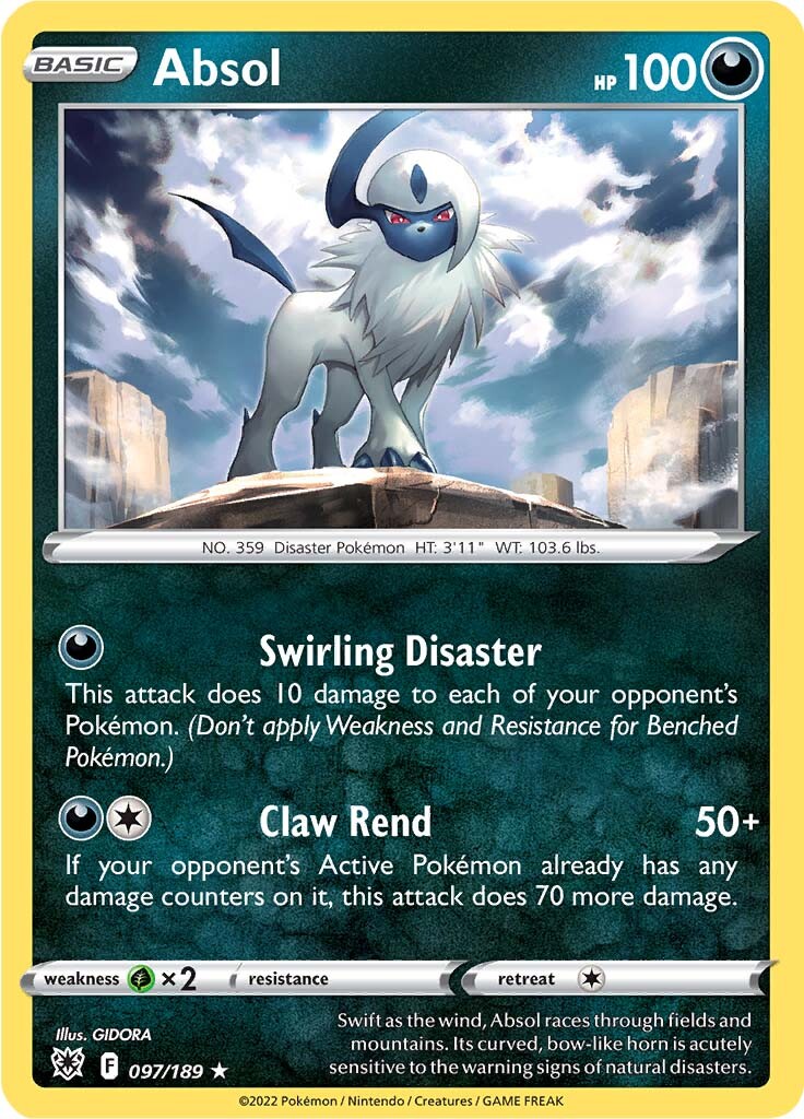 Absol (097/189) (Theme Deck Exclusive) [Sword & Shield: Astral Radiance] | Gear Gaming Fayetteville