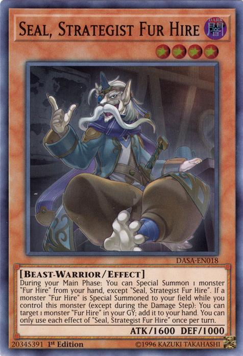 Seal, Strategist Fur Hire [DASA-EN018] Super Rare | Gear Gaming Fayetteville
