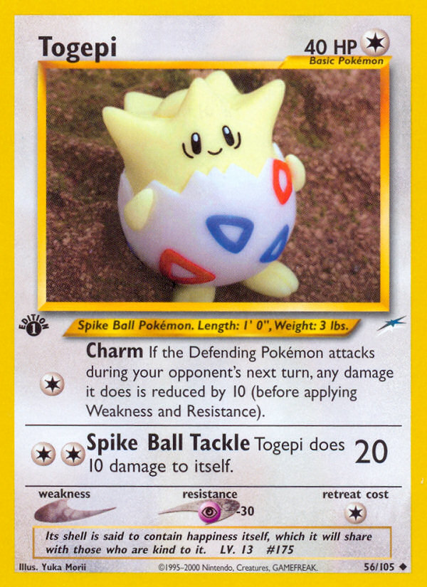 Togepi (56/105) [Neo Destiny 1st Edition] | Gear Gaming Fayetteville