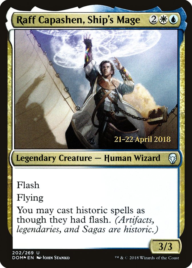 Raff Capashen, Ship's Mage [Dominaria Prerelease Promos] | Gear Gaming Fayetteville