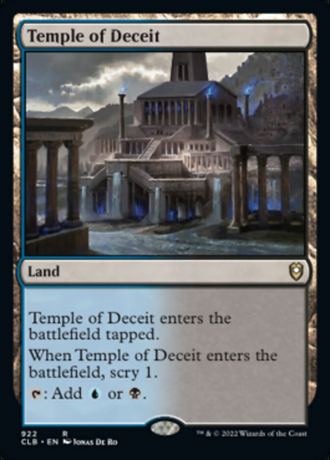 Temple of Deceit [Commander Legends: Battle for Baldur's Gate] | Gear Gaming Fayetteville