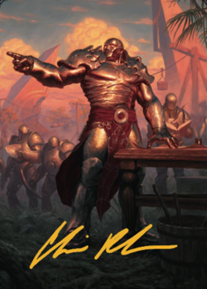 Karn, Living Legacy Art Card 1 (Gold-Stamped Signature) [Dominaria United Art Series] | Gear Gaming Fayetteville