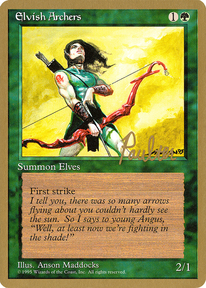 Elvish Archers (Preston Poulter) [Pro Tour Collector Set] | Gear Gaming Fayetteville