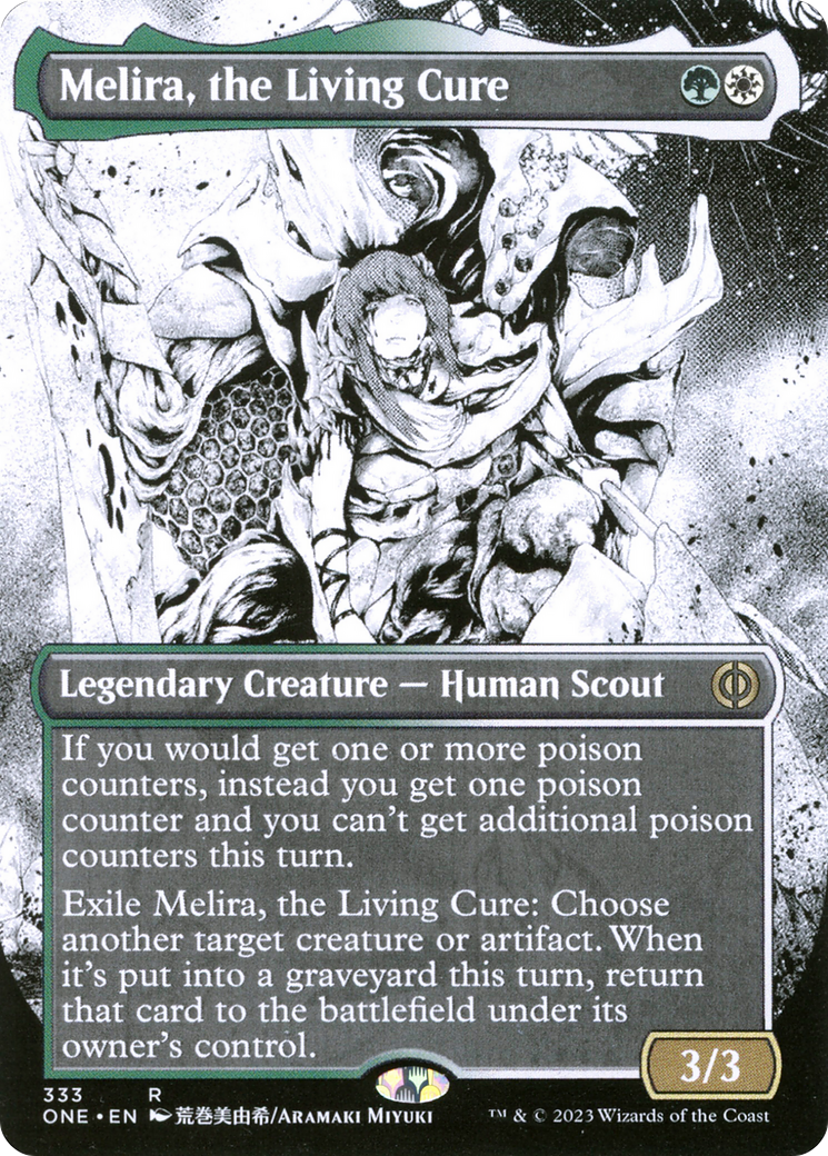 Melira, the Living Cure (Borderless Manga) [Phyrexia: All Will Be One] | Gear Gaming Fayetteville