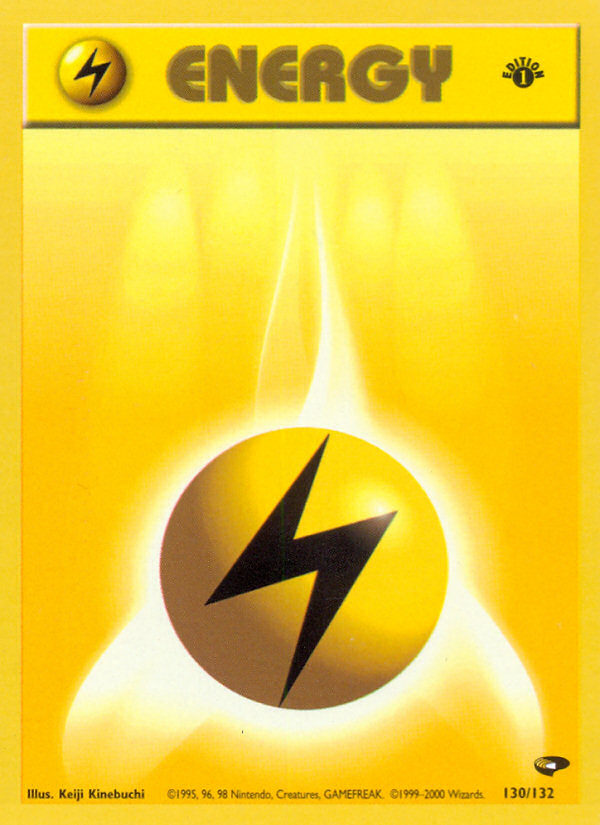 Lightning Energy (130/132) [Gym Challenge 1st Edition] | Gear Gaming Fayetteville