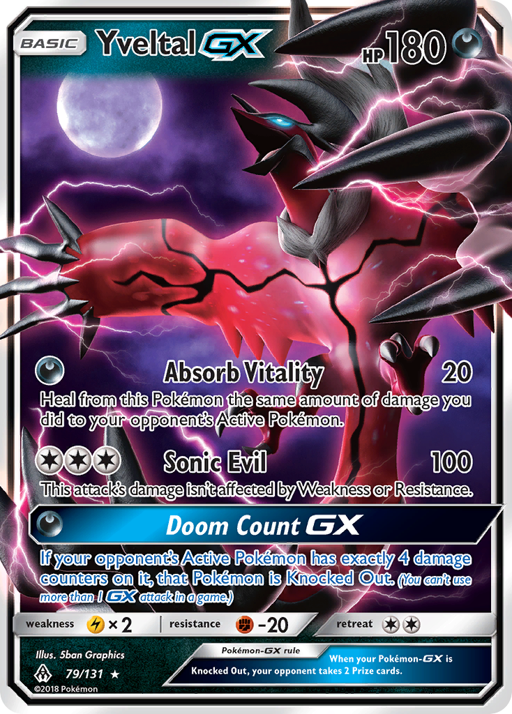 Yveltal GX (79/131) [Sun & Moon: Forbidden Light] | Gear Gaming Fayetteville