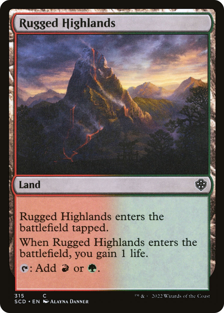 Rugged Highlands [Starter Commander Decks] | Gear Gaming Fayetteville