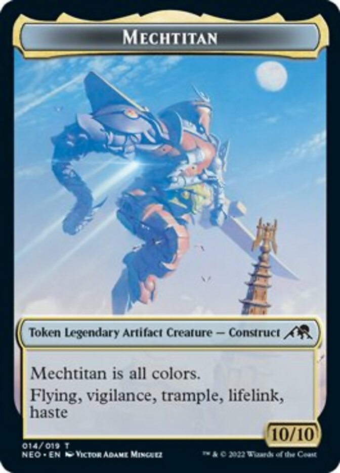 Samurai // Mechtitan Double-Sided Token [Kamigawa: Neon Dynasty Tokens] | Gear Gaming Fayetteville