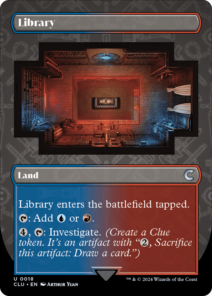 Library (Borderless) [Ravnica: Clue Edition] | Gear Gaming Fayetteville