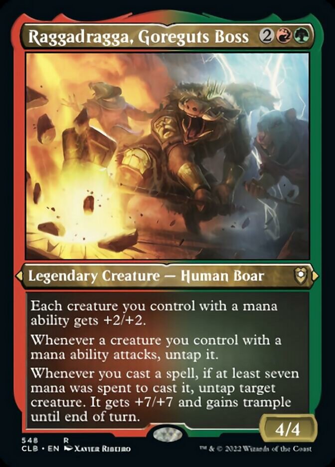 Raggadragga, Goreguts Boss (Foil Etched) [Commander Legends: Battle for Baldur's Gate] | Gear Gaming Fayetteville