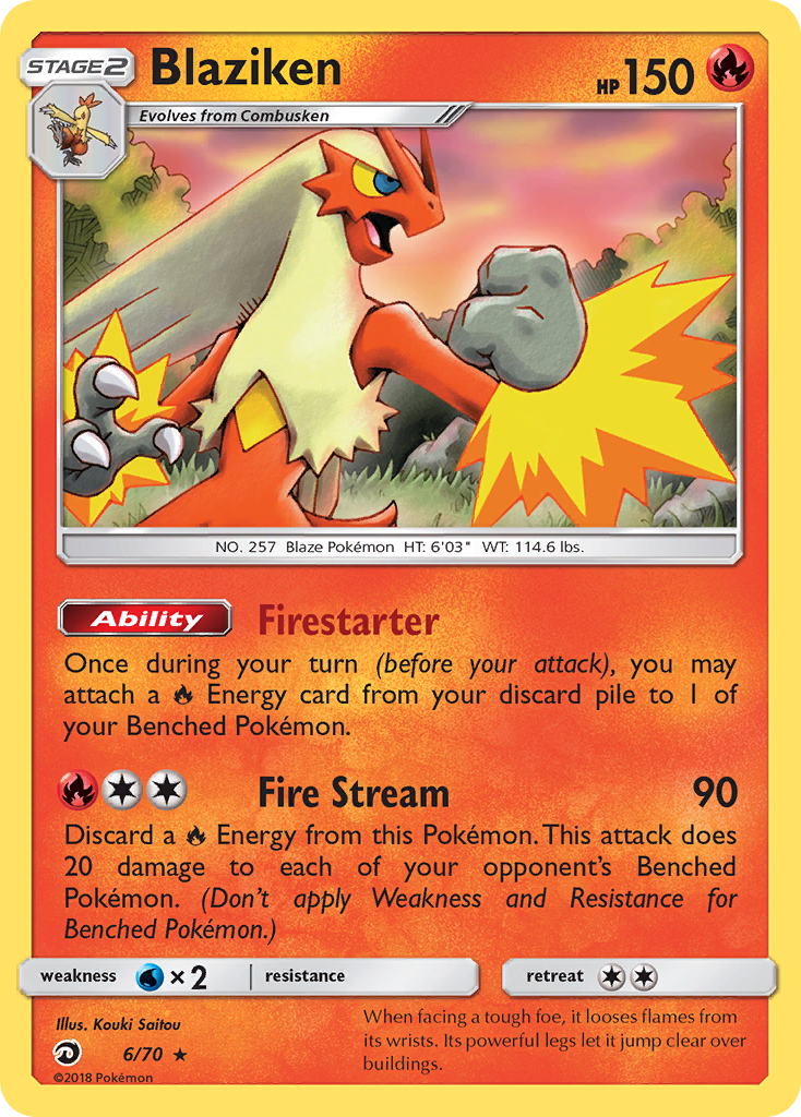 Blaziken (6/70) [Sun & Moon: Dragon Majesty] | Gear Gaming Fayetteville