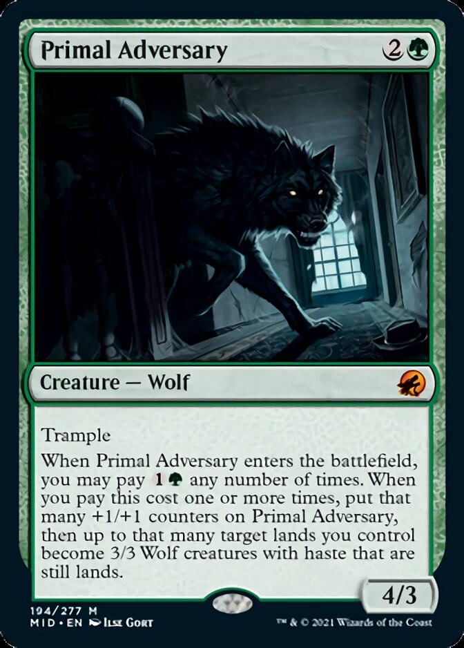 Primal Adversary [Innistrad: Midnight Hunt] | Gear Gaming Fayetteville