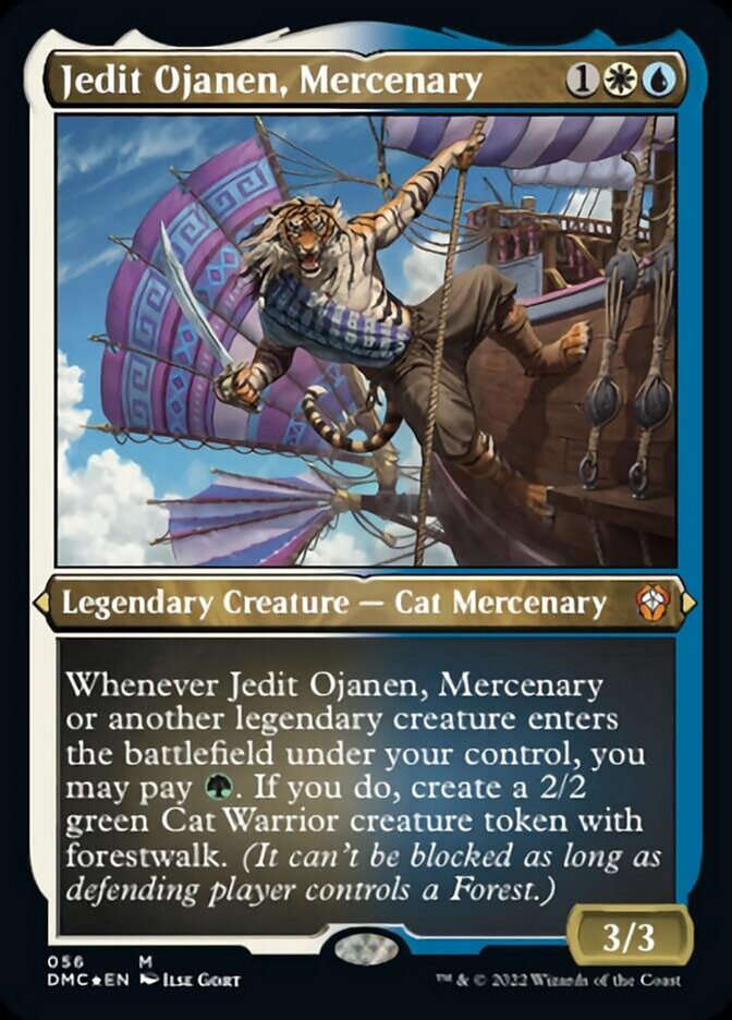 Jedit Ojanen, Mercenary (Foil Etched) [Dominaria United Commander] | Gear Gaming Fayetteville