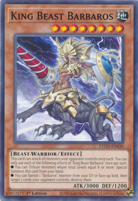 King Beast Barbaros [ETCO-EN030] Common | Gear Gaming Fayetteville