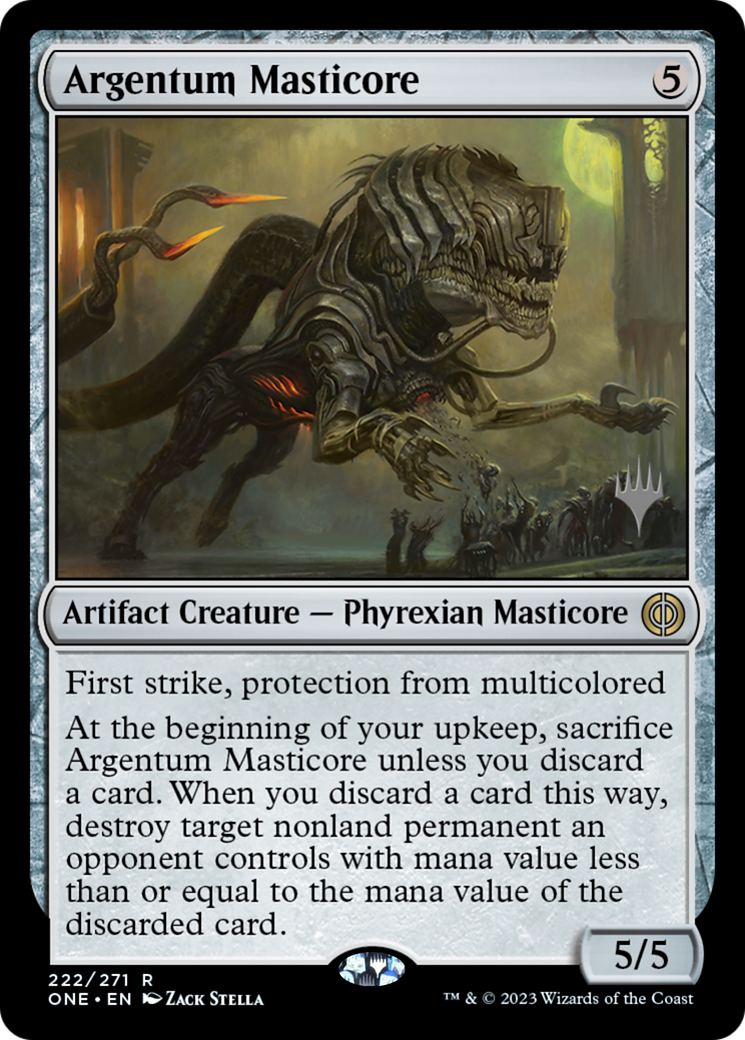 Argentum Masticore (Promo Pack) [Phyrexia: All Will Be One Promos] | Gear Gaming Fayetteville