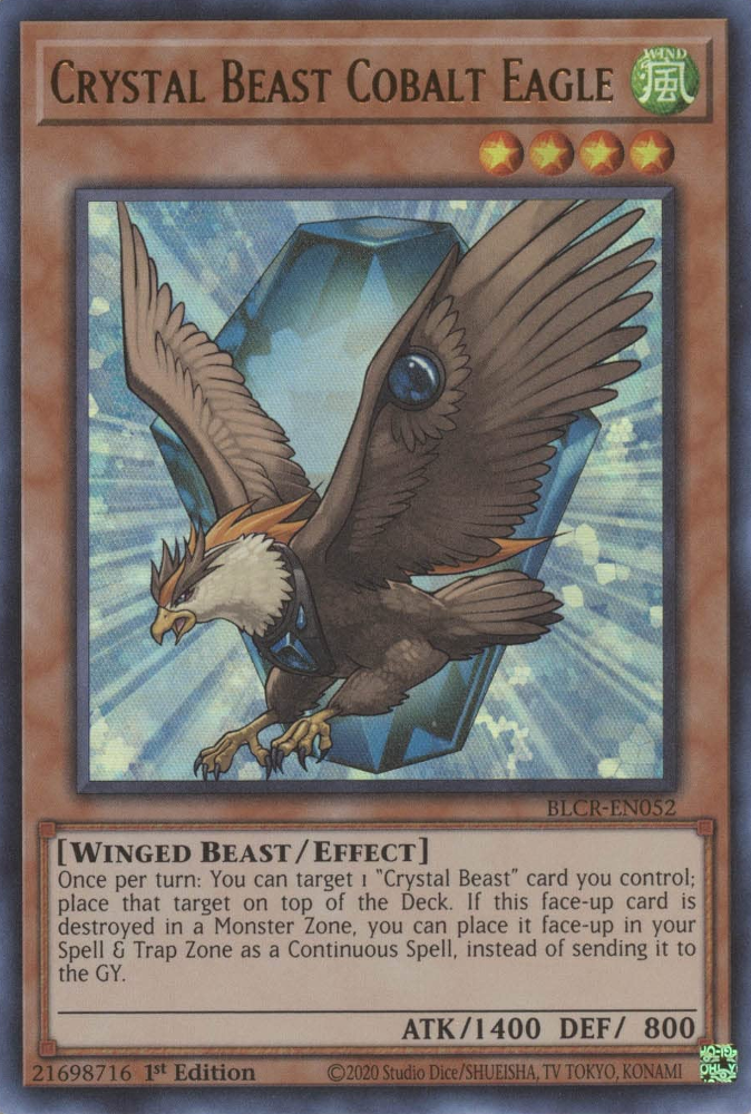 Crystal Beast Cobalt Eagle [BLCR-EN052] Ultra Rare | Gear Gaming Fayetteville