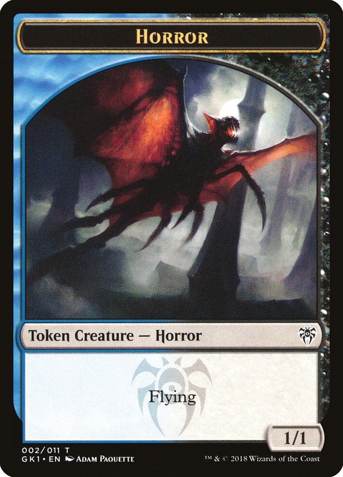 Copy // Horror Double-Sided Token [Guilds of Ravnica Guild Kit Tokens] | Gear Gaming Fayetteville