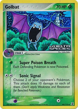 Golbat (43/113) (Stamped) [EX: Delta Species] | Gear Gaming Fayetteville