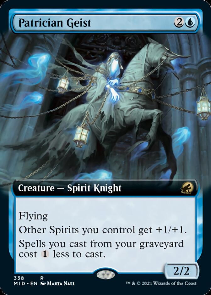 Patrician Geist (Extended Art) [Innistrad: Midnight Hunt] | Gear Gaming Fayetteville